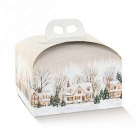 SCATOLA P.TA PANETTONE CHRISTMAS 200x200x180mm