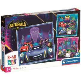 Giochi PUZZLE - 3x48 - BATWHEELS