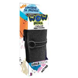 ROTOLO WOW tintaUNITA - 36 PASTELLI - COVER NERA GLITTER