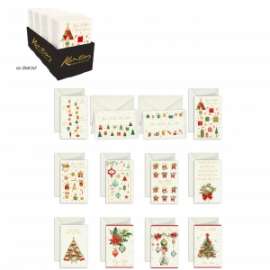 Biglietti Natale 9x14cm FANTASIE ASSORTITE conf.120pz