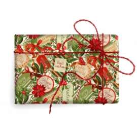 Carta Regalo Natale 70x100cm GIFT TAG conf.10fg