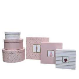 SCATOLA REGALO FANTASIA ROSA Set3pz .PP1