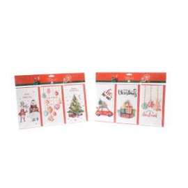 Biglietti Natale FANTASIA ACQUARELLO Set 3pz