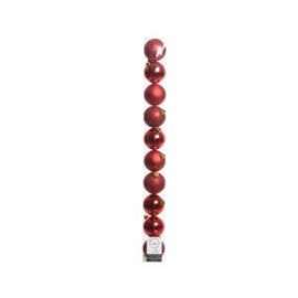 Addobbo Albero SFERA IN VETRO ROSSA 60mm conf.10pz