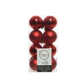 Addobbo Albero SFERA ROSSA 40mm 16pz