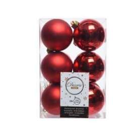 Addobbo Albero SFERA ROSSA 60mm 12pz