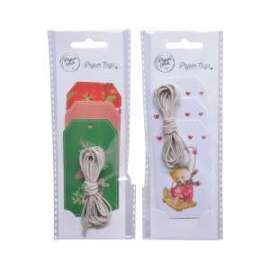 Segnapacco FANTASIE ASSORTITE c/cordino (6pz)