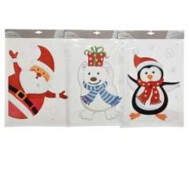 Vetrofania Natale SOGGETTI ASSORTITI fg.29x40cm