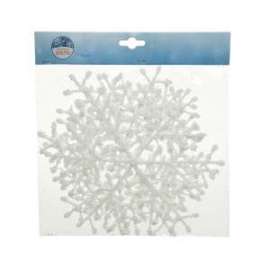 Addobbo FIOCCO DI NEVE diam.23cm conf.3pz