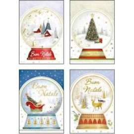 Chiudipacco Natale 5x7cm FANTASIA conf.100pz
