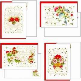 Biglietti Natale 11,7x17cm MULTILINGUA conf.12pz