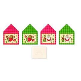 Segnapacco Natale CON BUSTA 7,5x5,5cm 100pz 