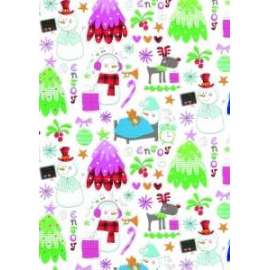 Carta Regalo Natale 70x100 FANTASIA BIMBI conf.10fg