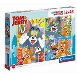 Giochi PUZZLE - 3X48 - TOM AND JERRY