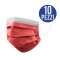 MASCHERINA CHIRURGICA  MONOUSO ADULTO - ROSSO