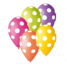 PALLONCINI ASSORTITI POIS conf.5pz