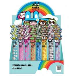 PO AI24 - TintaUNITA ZOO - DISPLAY 48 PENNE CANCELLABILI 36 NE + 12 RO