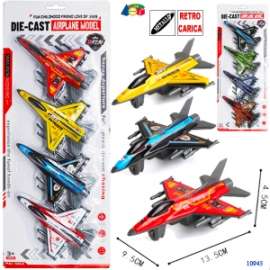 Giochi SET 4 AEREI METALLO RETROCARICA