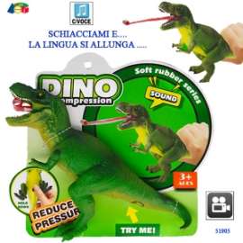 Giochi DINOSAURO MORBIDO C/VOCE E ALLUNGABILE