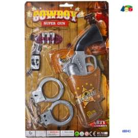 Giochi SET COWBOY C/PISTOLA E MANETTE