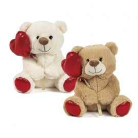 San Valentino ORSO 22cm C/PALLONCINO ROSSO