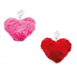PORTACHIAVI CUORE PELUCHE