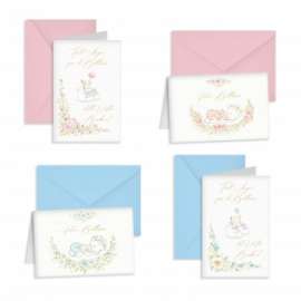 Biglietti Battesimo FANTASIE ASORTITE conf.12pz 