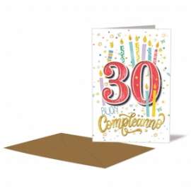 Biglietti Compleanno 30 ANNI conf.12pz