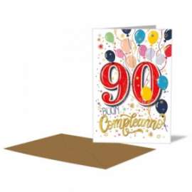 Biglietti Compleanno 90 ANNI conf.12pz