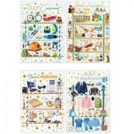 Biglietti Compleanno FANTASIE MASCHILI conf.12pz