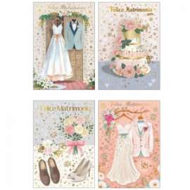 Biglietti Nozze FANTASIE ASSORTITE conf.12pz