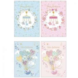 Biglietti Battesimo FANTASIE ASSORTITE conf.12pz