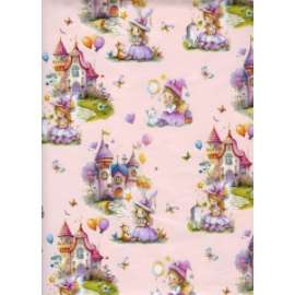 Carta Regalo 70x100 FANTASIA ROSA BIMBI conf.10fg