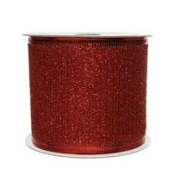 Nastro Regalo GLITTERATO ROSSO 6,30cm x 270 cm