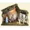 PRESEPE CAPANNA C/NATIVITA' E LUCI 33x18x24cm 