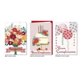 Biglietti Compleanno FEMMINILE conf.12pz