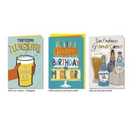 Biglietti Compleanno MASCHILE conf.12pz