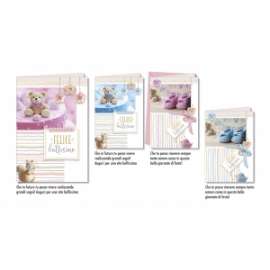 Biglietti Battesimo SOGGETTI ASSORTITI conf.12pz