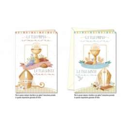 Biglietti Comunione e Cresima FANTASIE ASSORTITE conf.12pz