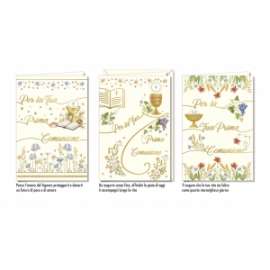 Biglietti Comunione FANTASIE ASSORTITE conf.12pz