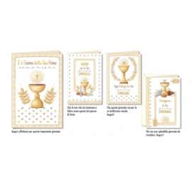 Biglietti Comunione FANTASIE ASSORTITE conf.12pz