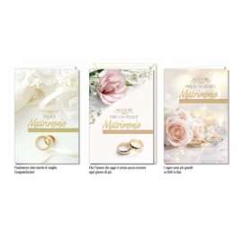Biglietti Matrimonio FANTASIE ASSORTITE conf.12pz