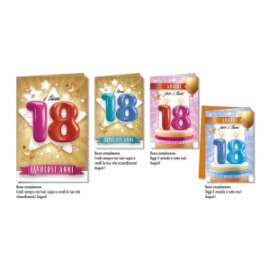 Biglietti Compleanno 18 ANNI  conf.12pz