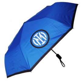 Calcio OMBRELLO TASCABILE BLU INTER  AUTOMATICO C/FODERO PERSONALIZZATO