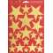 Adesivi Natale STELLE ORO GRANDI fg 17x24cm 