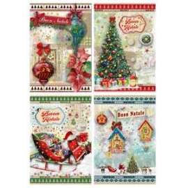 Biglietti Natale FANTASIE ASSORTITE conf.12pz