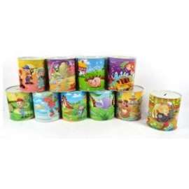 SALVADANAIO IN LATTA MEDIO FANTASIE ASSORTITE 055465