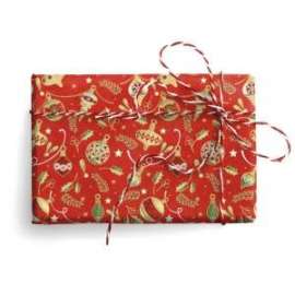 Carta Regalo Natale 70x100cm DECORAZIONI conf.10fg