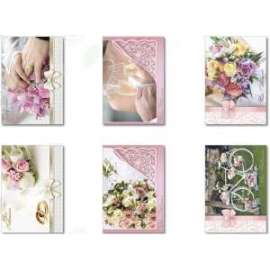 Biglietti Nozze FANTASIE ASSORTITE conf.6pz        