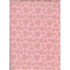 Carta Regalo 70x100 FANTASIA ROSA CON CUORI conf.10fg